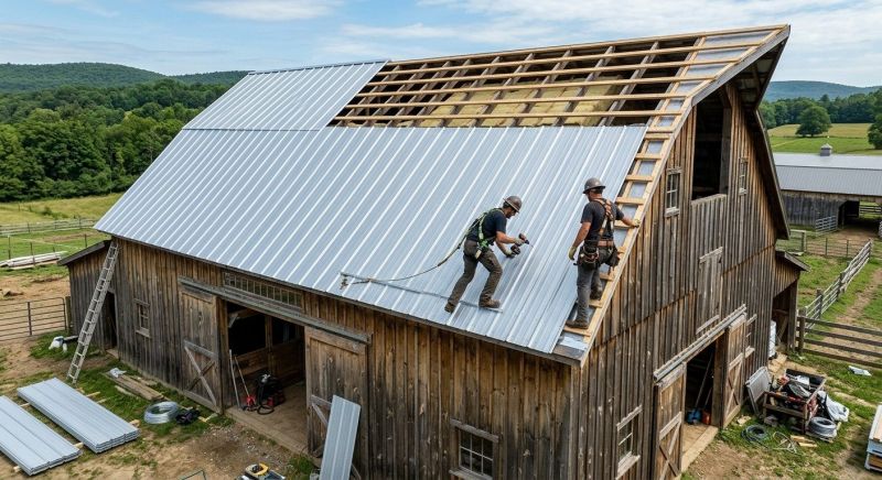 Barn Roof Installation in Charles County, MD