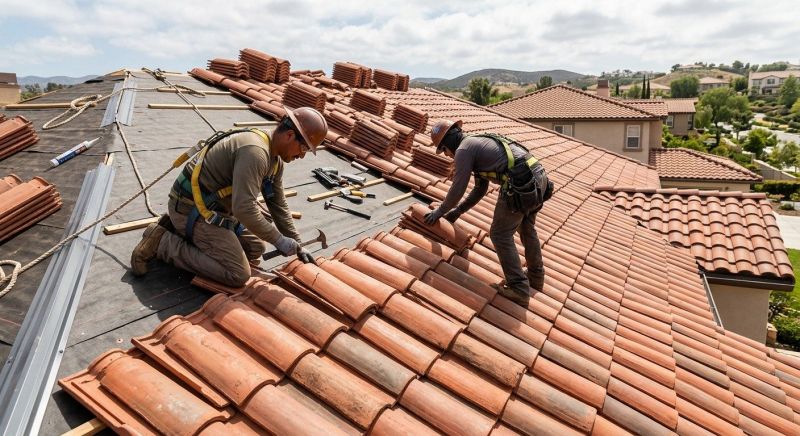 Barrel Tile Roof Installation in Charles County, MD