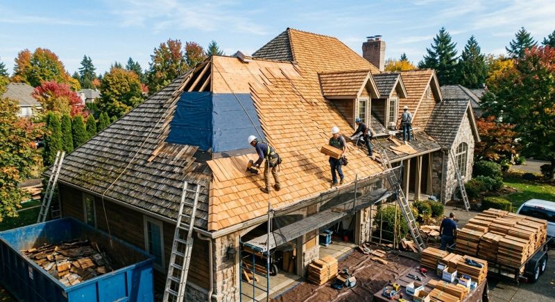 Cedar Roof Replacement in Annandale, VA