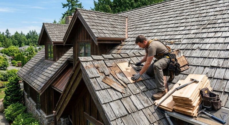 Cedar Shingles Repair in Fairfax County, VA