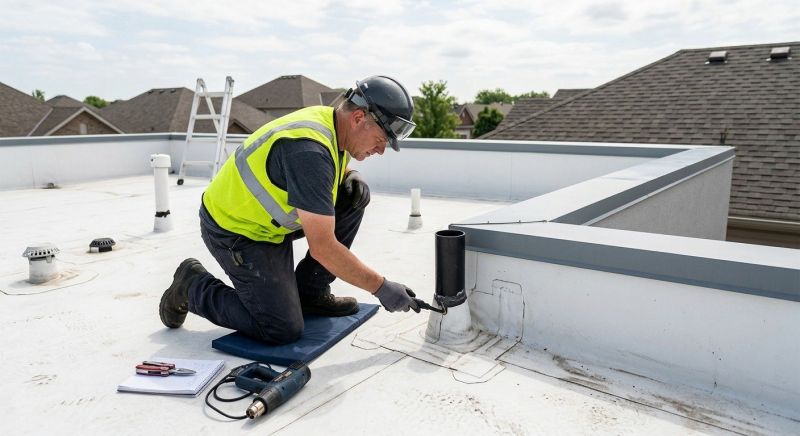 Flat Roof Inspection in Charles County, MD