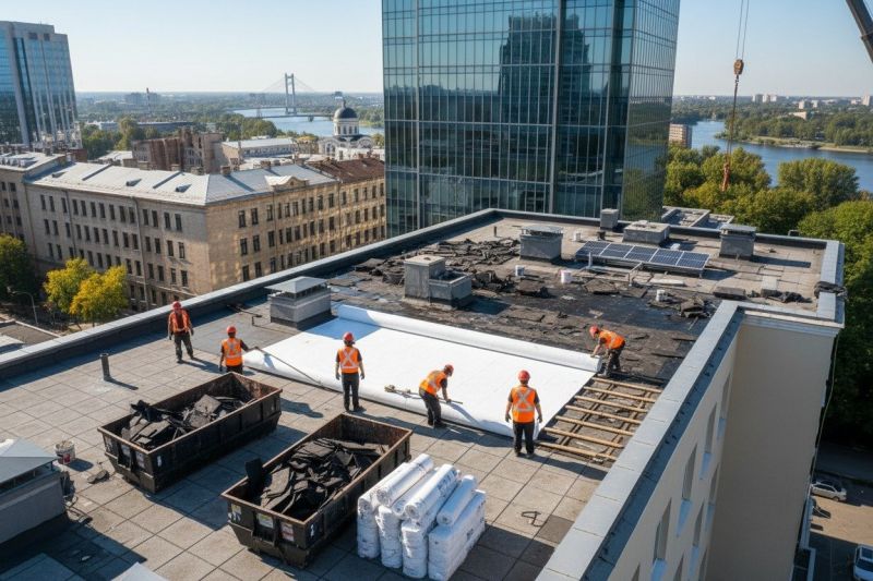 Flat Roof Replacement in Mechanicsville, MD