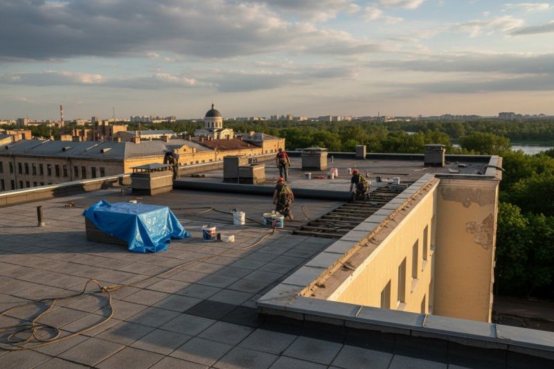 Flat Roof Replacement in Saint Leonard, MD