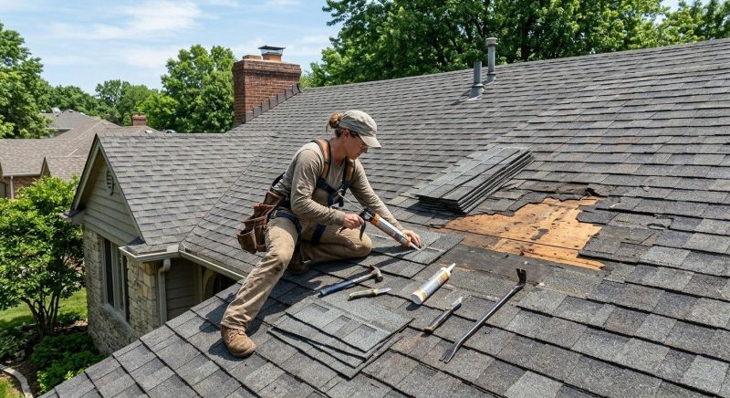Hip Roof Shingle Repair in Charles County, MD