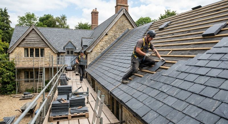 Slate Roof Construction in Fairfax County, VA