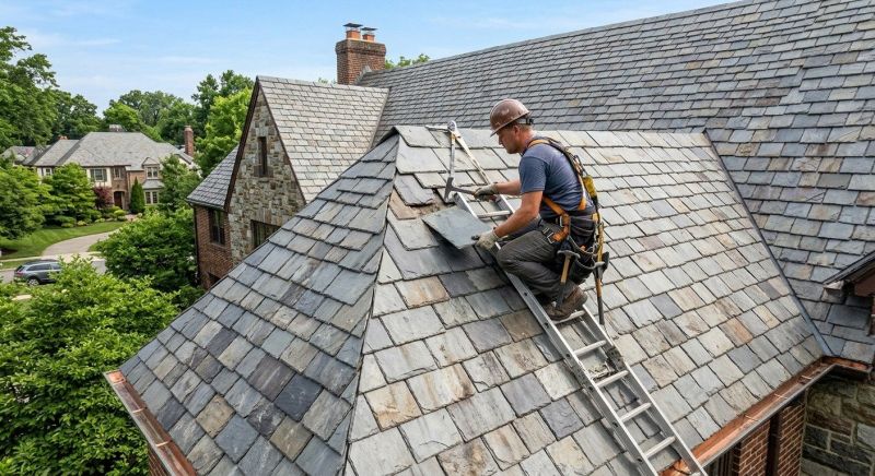 Slate Shingle Replacement in Charles County, MD