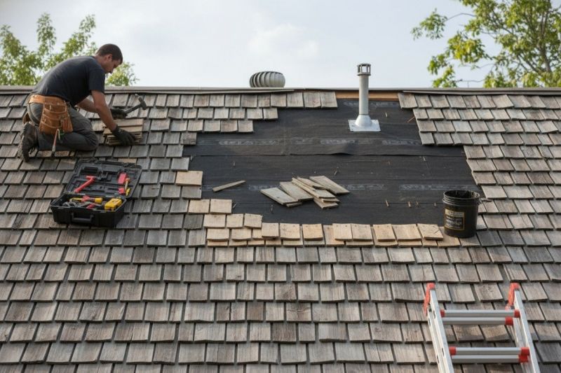 Wood Shake Roof Repair in Lorton, VA