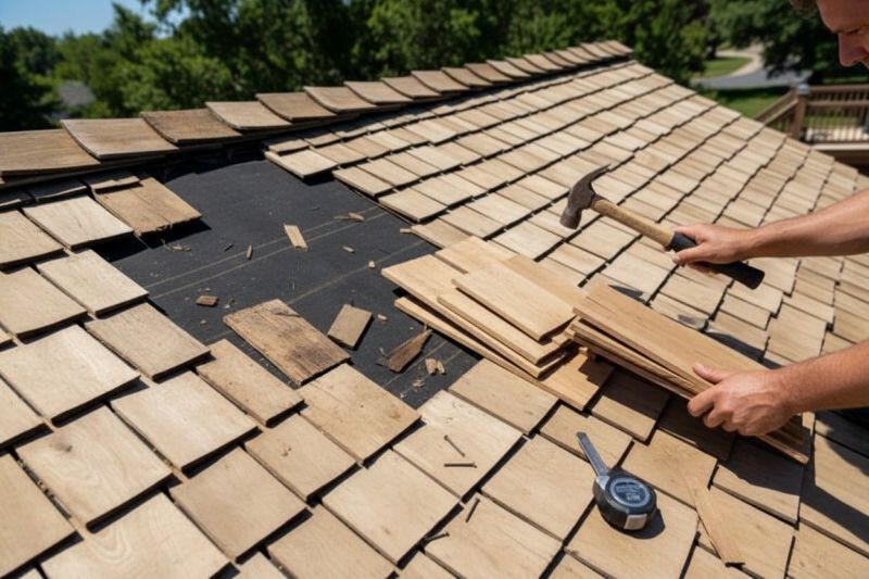 Wood Shake Roof Repair in Shady Side, MD
