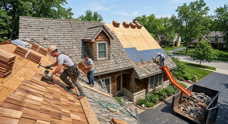 Wood Shake Roof Replacement in Cheltenham, MD