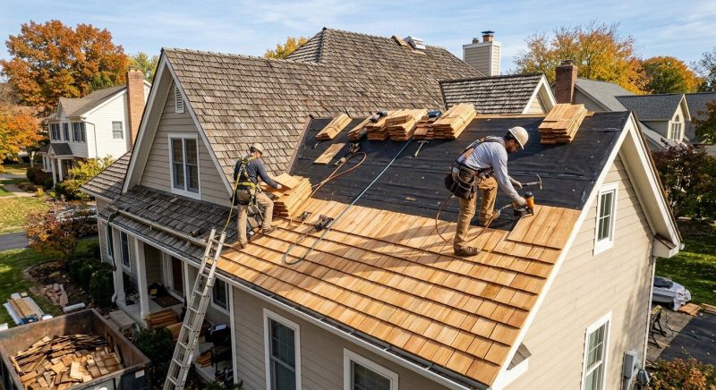 Wood Shake Roof Replacement in Owings, MD