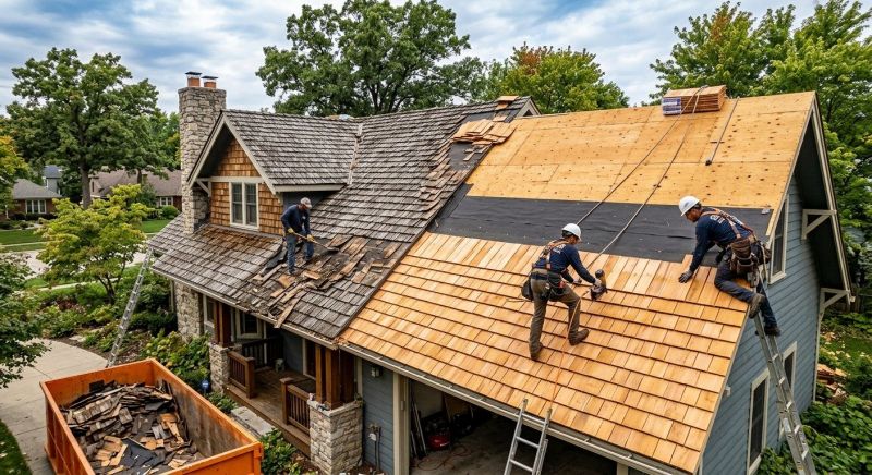 Wood Shingle Roof Replacement in Charles County, MD